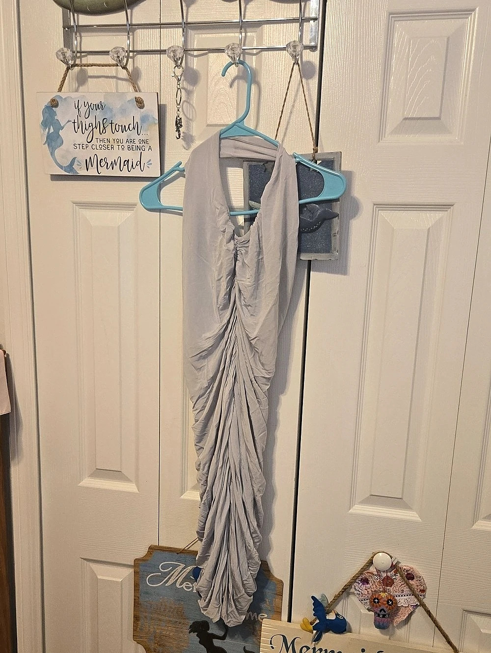 Ruched Mini Dress in Gray Size Small Like New